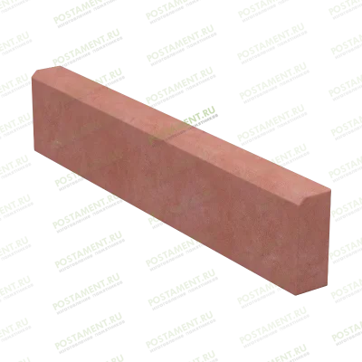 Красный бетонный бордюр на могилу 60102