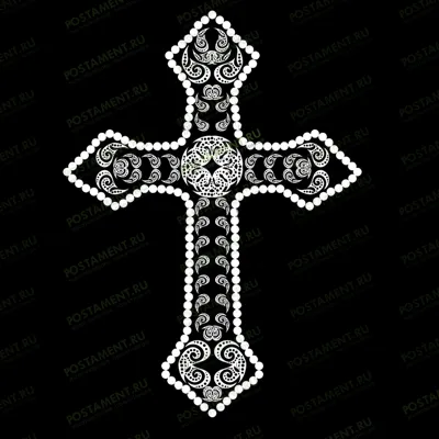 Крест христианский для гравировки на памятнике 93035