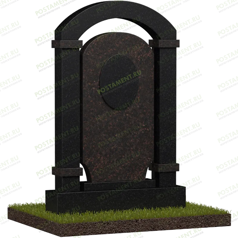 Комбинированный памятник аркой на могилу
