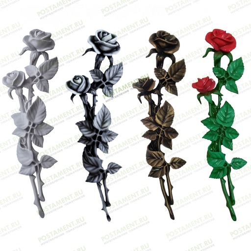 розы на памятник белые из акрила 82216