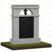 Памятник с колоннами и крестом № 18641