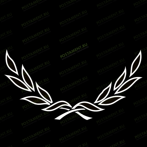 Лавровые веточки для окантовки портрета на памятник