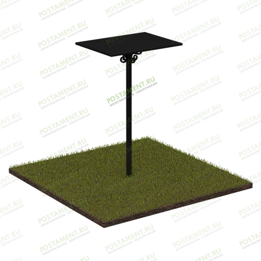 Металлический столик на кладбище 50004