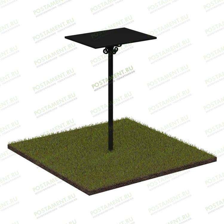 Металлический столик на кладбище 50004