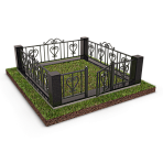 Цокольная ограда комбинированная 22160