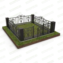 Цокольная ограда комбинированная 22160