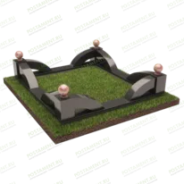 Цоколь угловой на могилу 22149