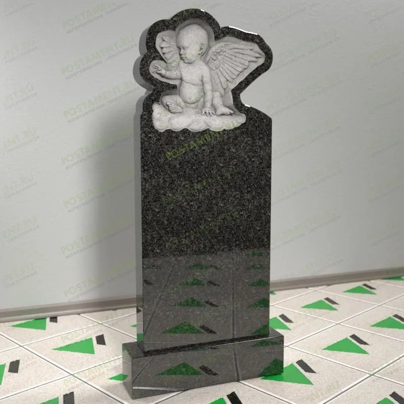 Памятник детский с ангелочком 13915