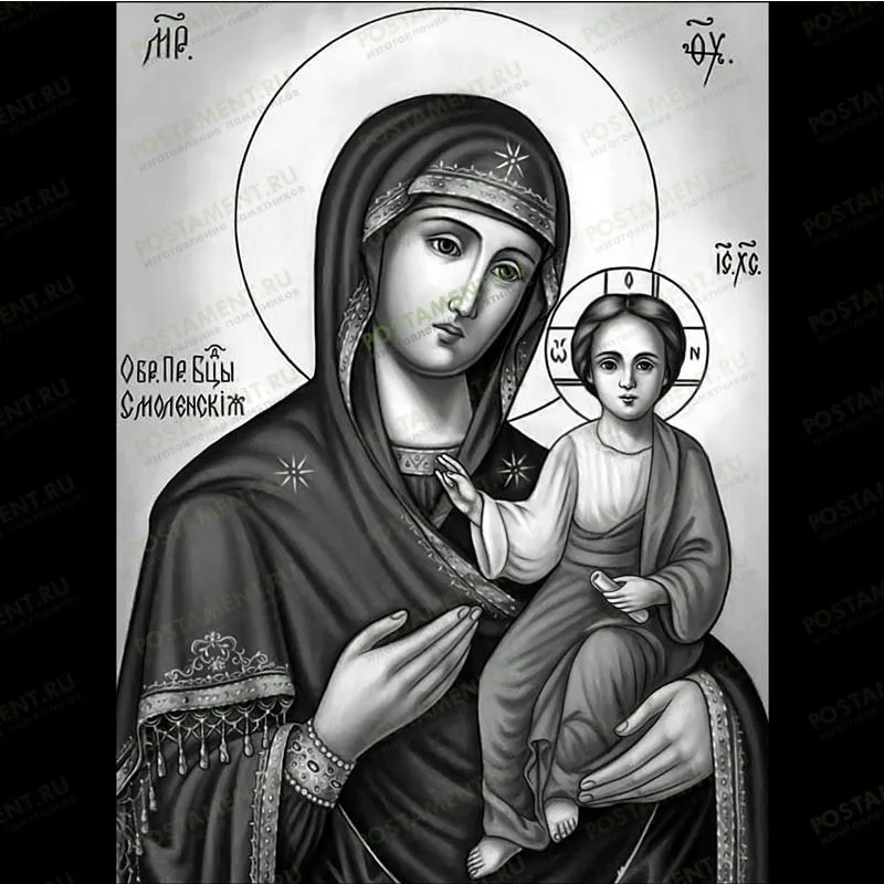  Иверская Икона Божьей Матери на памятник 98056