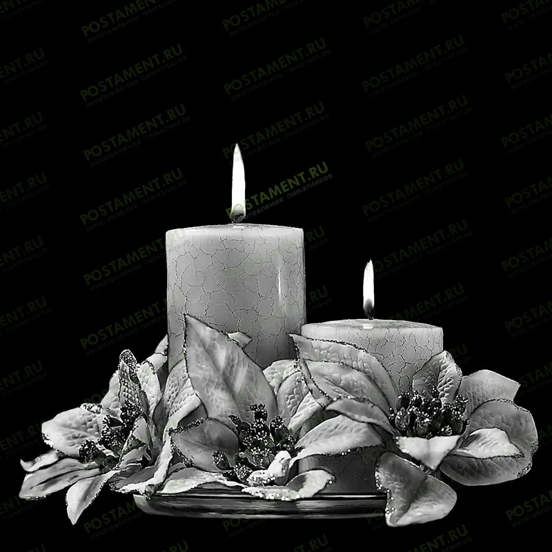 свечи рисунок на памятник 92047
