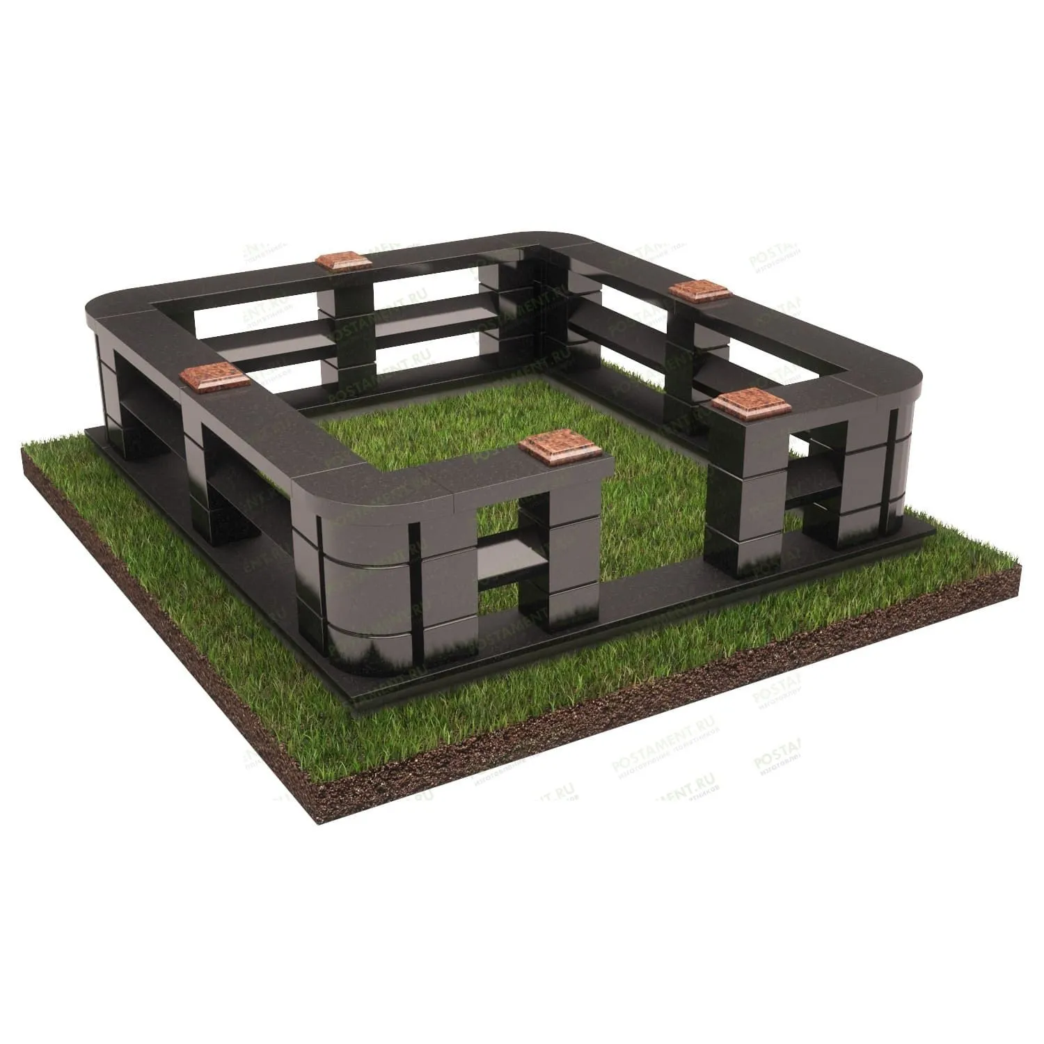 Цоколь на могилу 22404