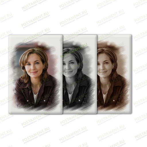 Керамический портрет прямоугольник 91831