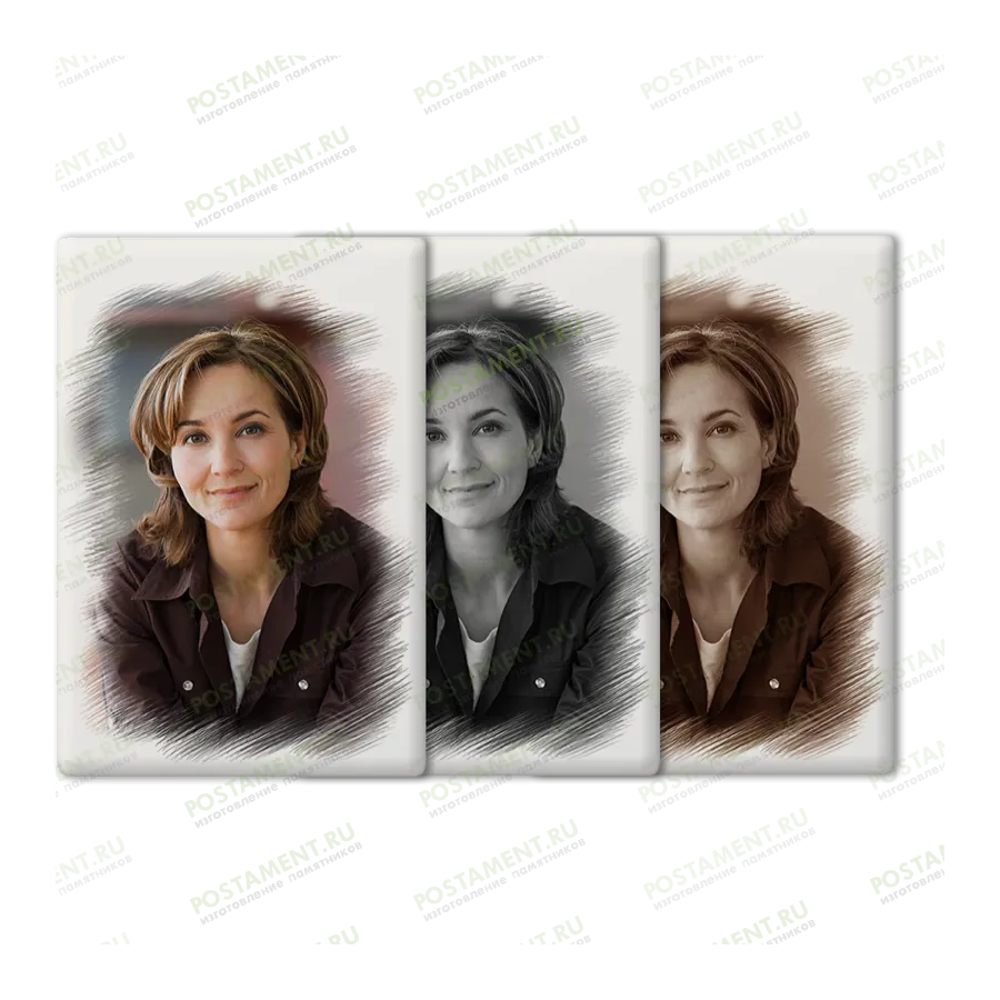 Керамический портрет прямоугольник 91831