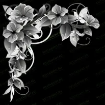 Виньетка с цветами 96046