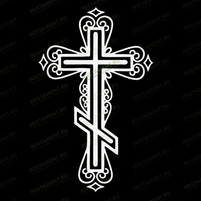 Гравировка креста на памятник 93009