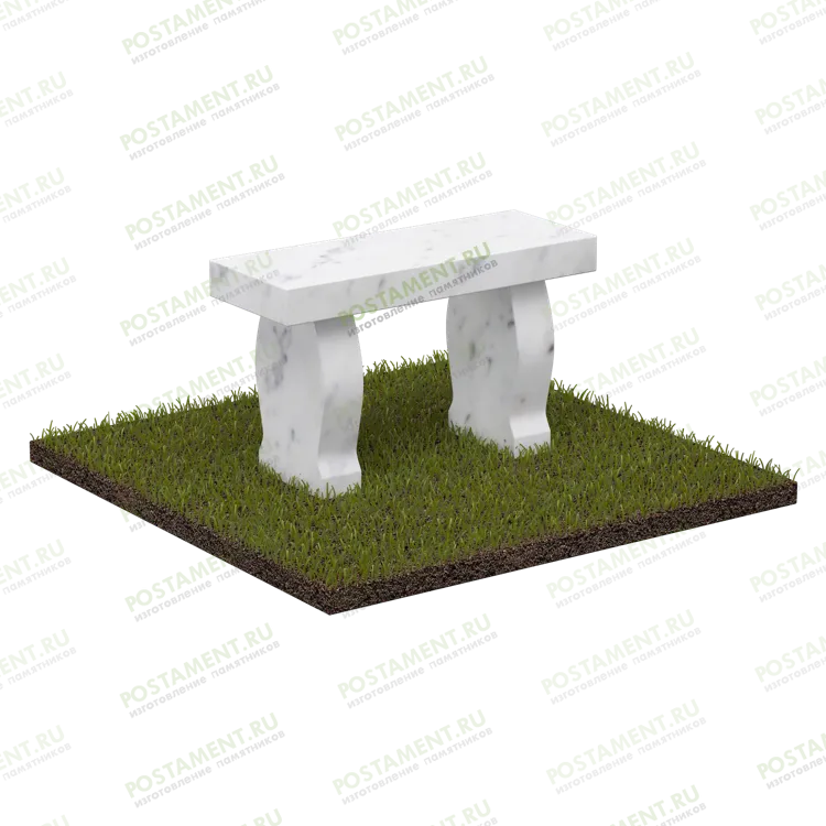 Мраморная скамейка на могилу 56115