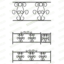 Ограда металлическая 30002