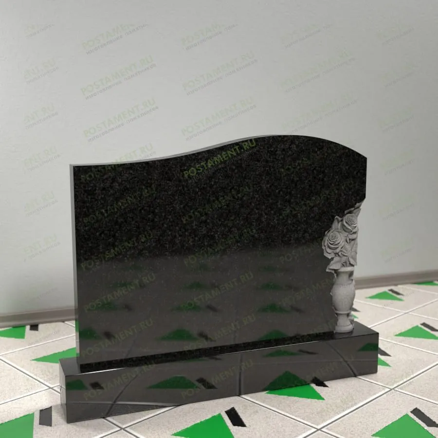 Памятник с розами 17694