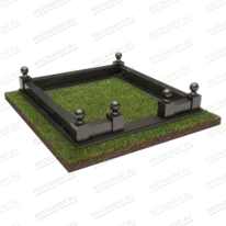 Цоколь на могилу с шарами 22111