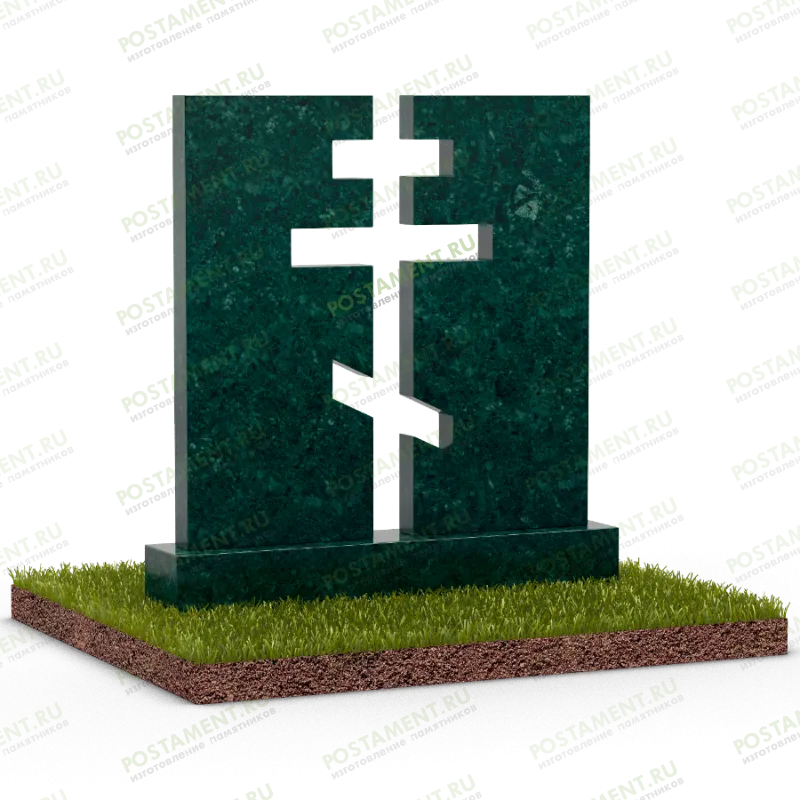 2 памятника с воздушным крестом на просвет