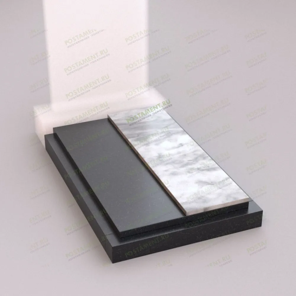 Мраморный цветник на могилу 81044