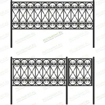 Ограда высокая 33004