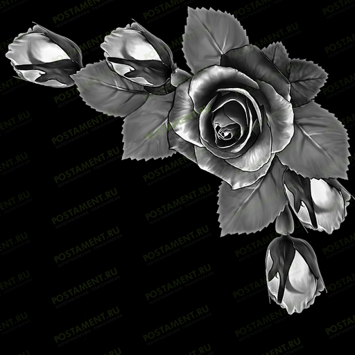 розочка уголок на памятник