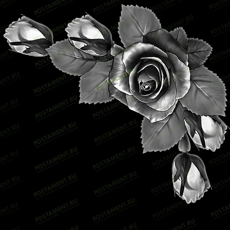 розочка уголок на памятник