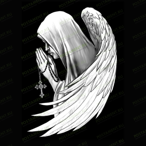 Картинка молящегося ангела на памятник верующему человеку