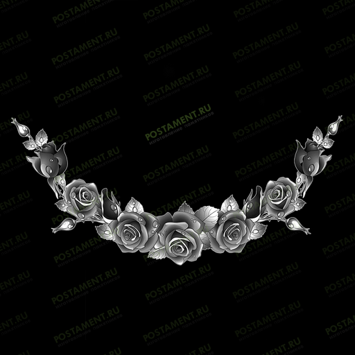 розы узор для гравировки 96059