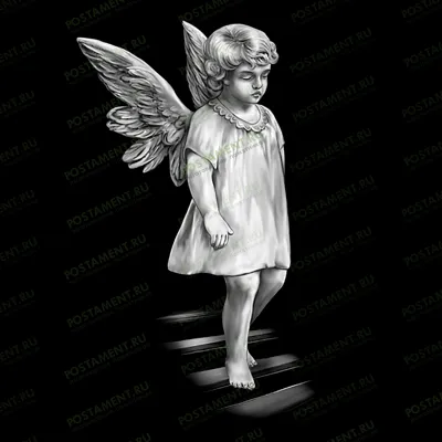 ангелок на лестнице на памятник