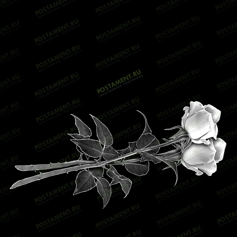 Ритуальные розочки на надгробие 91019