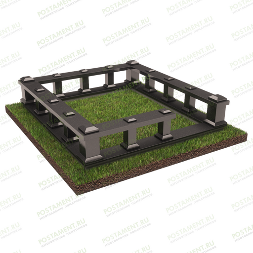 Элитный цоколь на могилу 22154