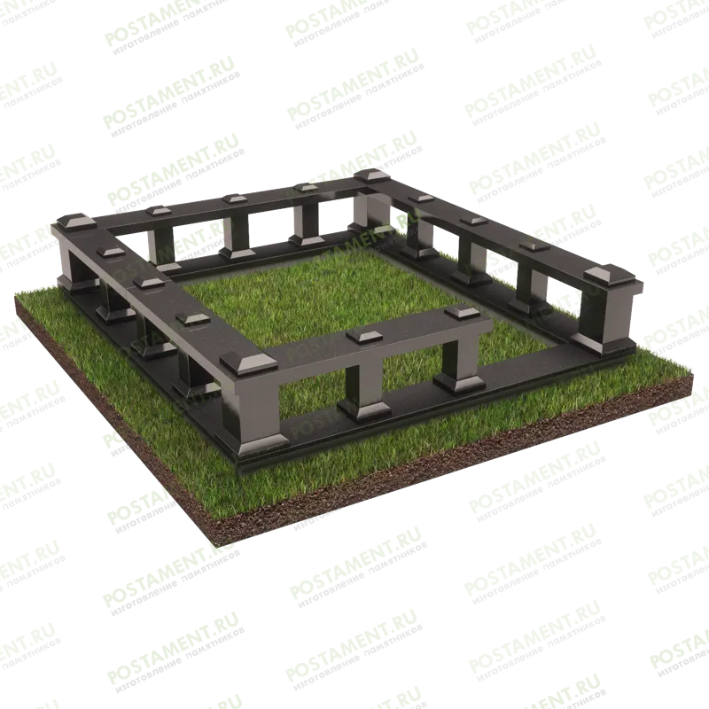 Элитный цоколь на могилу 22154