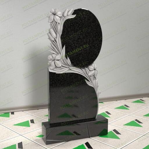 Памятник с лилиями 12655