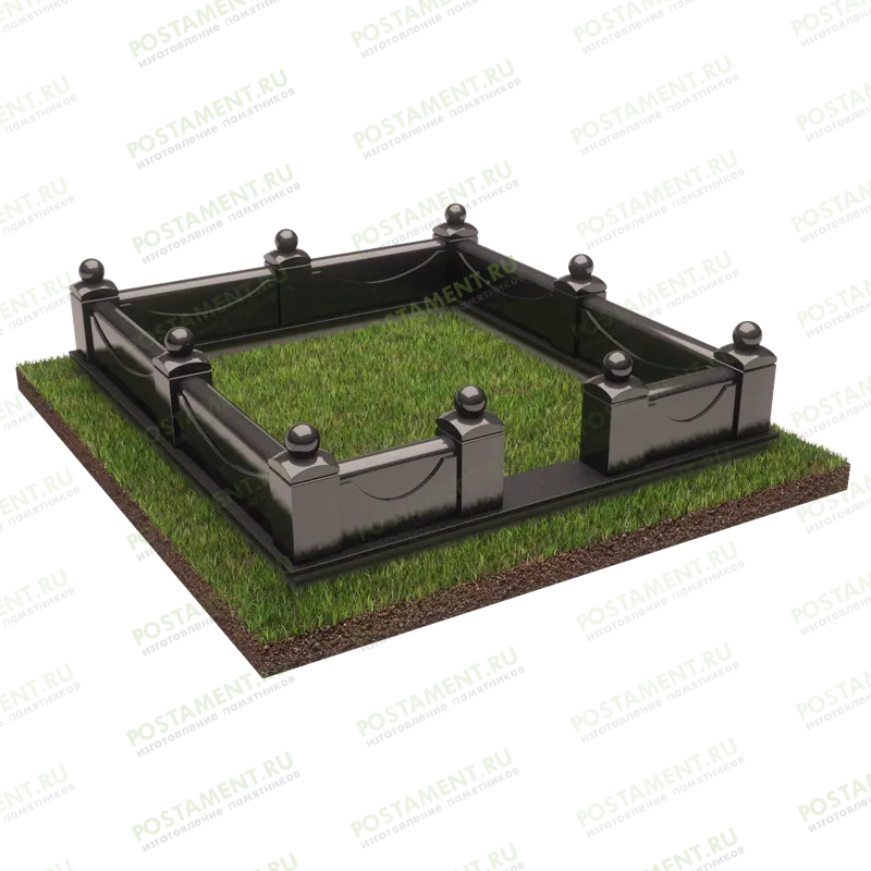 Цоколь-плащаница на могилу из гранита 22131