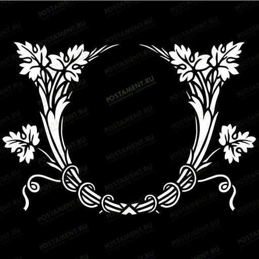 Рамка на памятник гравировка 91242