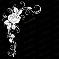 Виньетка с розами 96056