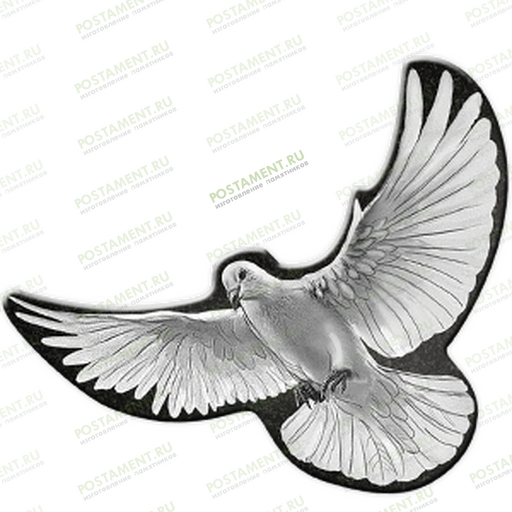 Голубь из керамики на памятник 91954