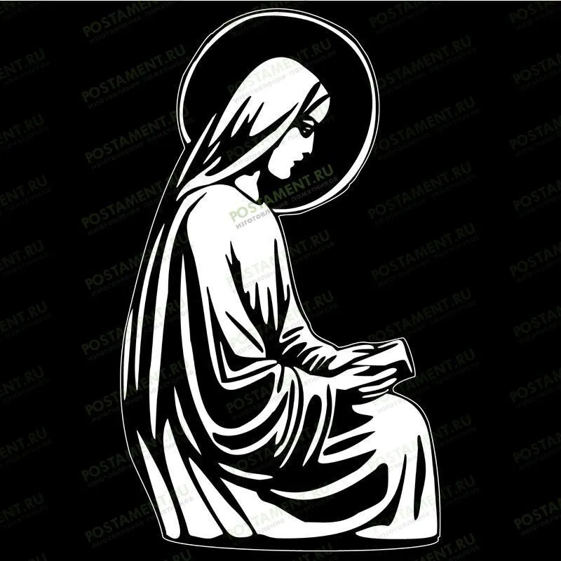 Богородица гравировка на памятник 98030