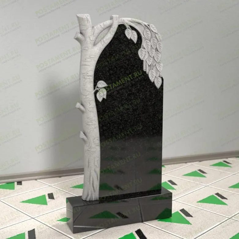 Березка на могилу из гранита 12123