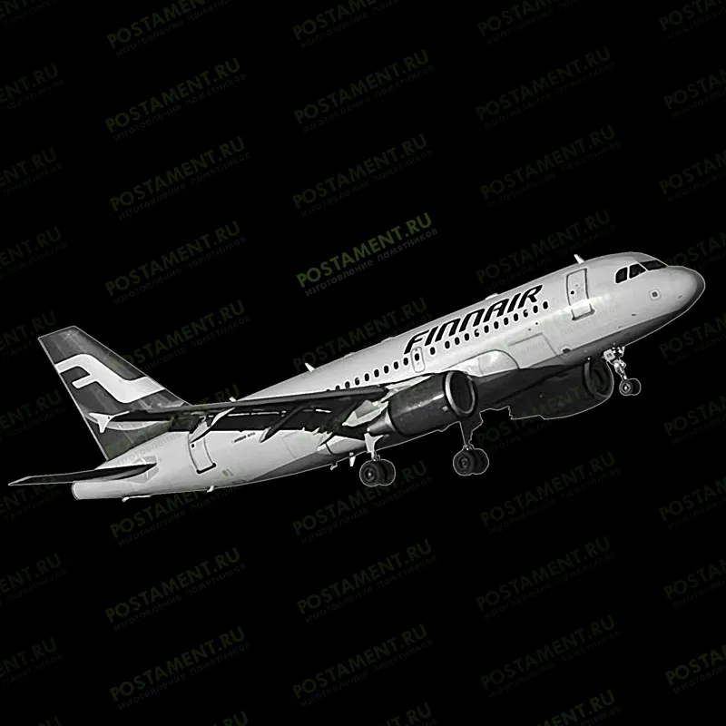 Самолет для гравировки на памятник