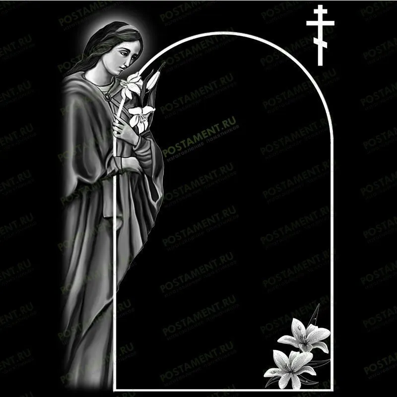 Рамка на памятник гравировка 91254