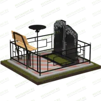 Семейный мемориальный комплекс с березками № 18803