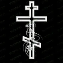 Крест с лилиями 93053