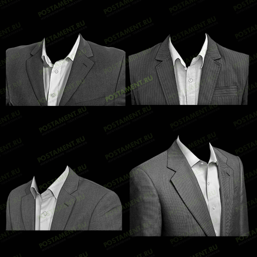 Мужской костюм для гравировки на памятник
