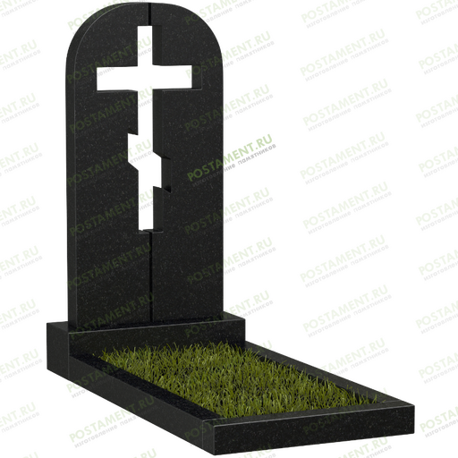 Памятник с крестом на просвет 18520