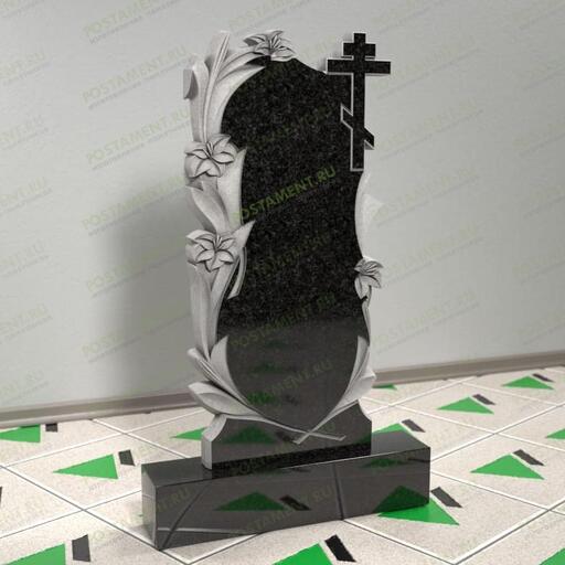 Памятник с лилиями на могилу 12686