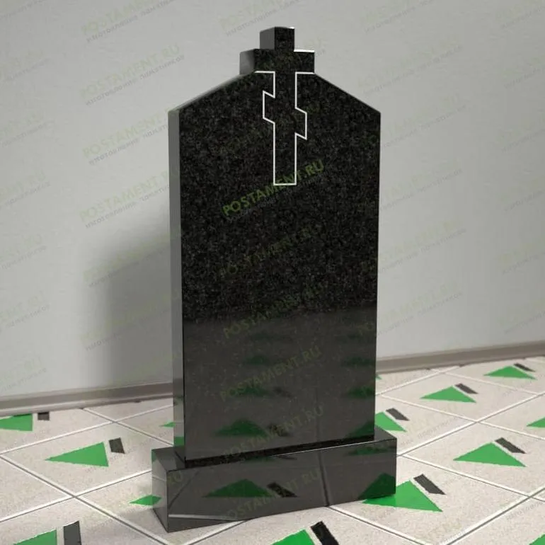 Православный памятник с крестом сверху