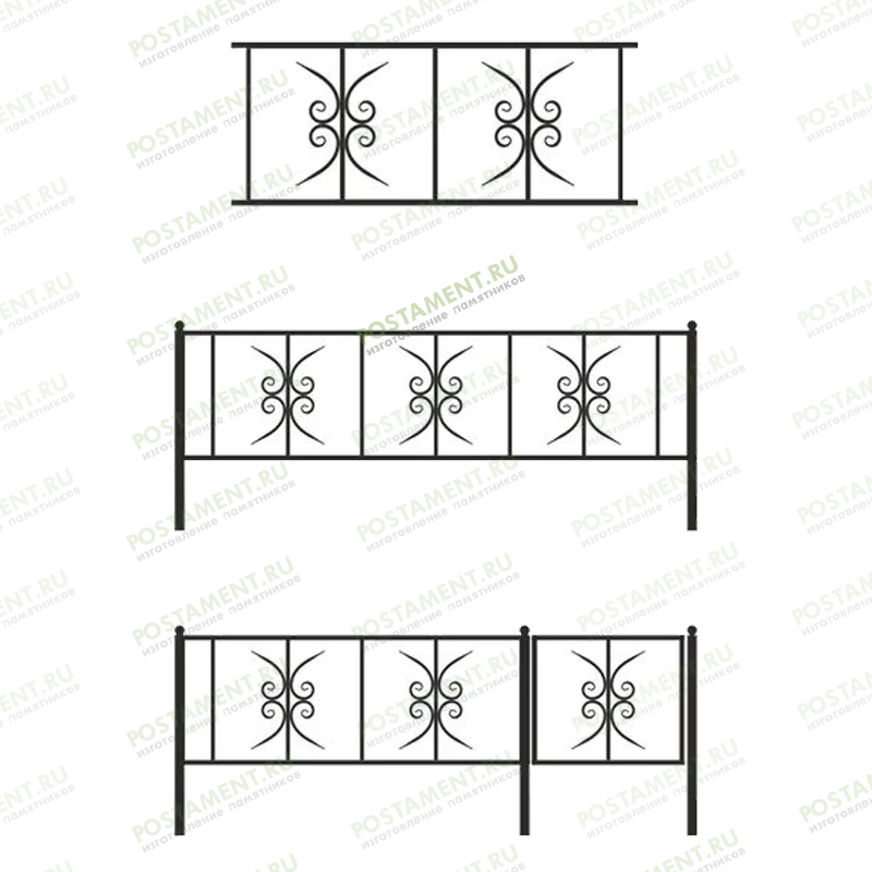 Ограда в форме шипов терновника